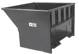 trash and loose material hopper