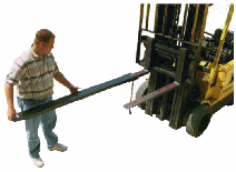 Fork extensions to get more fork under bulky loads.