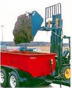 Self Dump Bucket turns your forklift into a Loader.