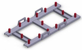 forklift auger pallet stores up to 15 augers varied in size up to 18 inch diameter.