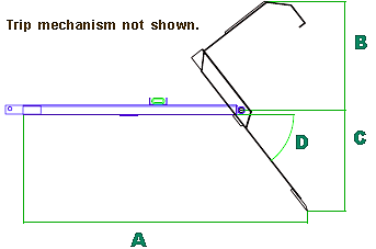 Drawing bucket in dump position